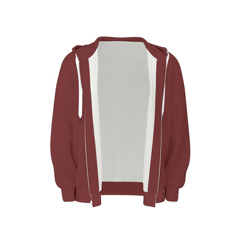 Allure Me Wine Zip Hooded Sweatshirt